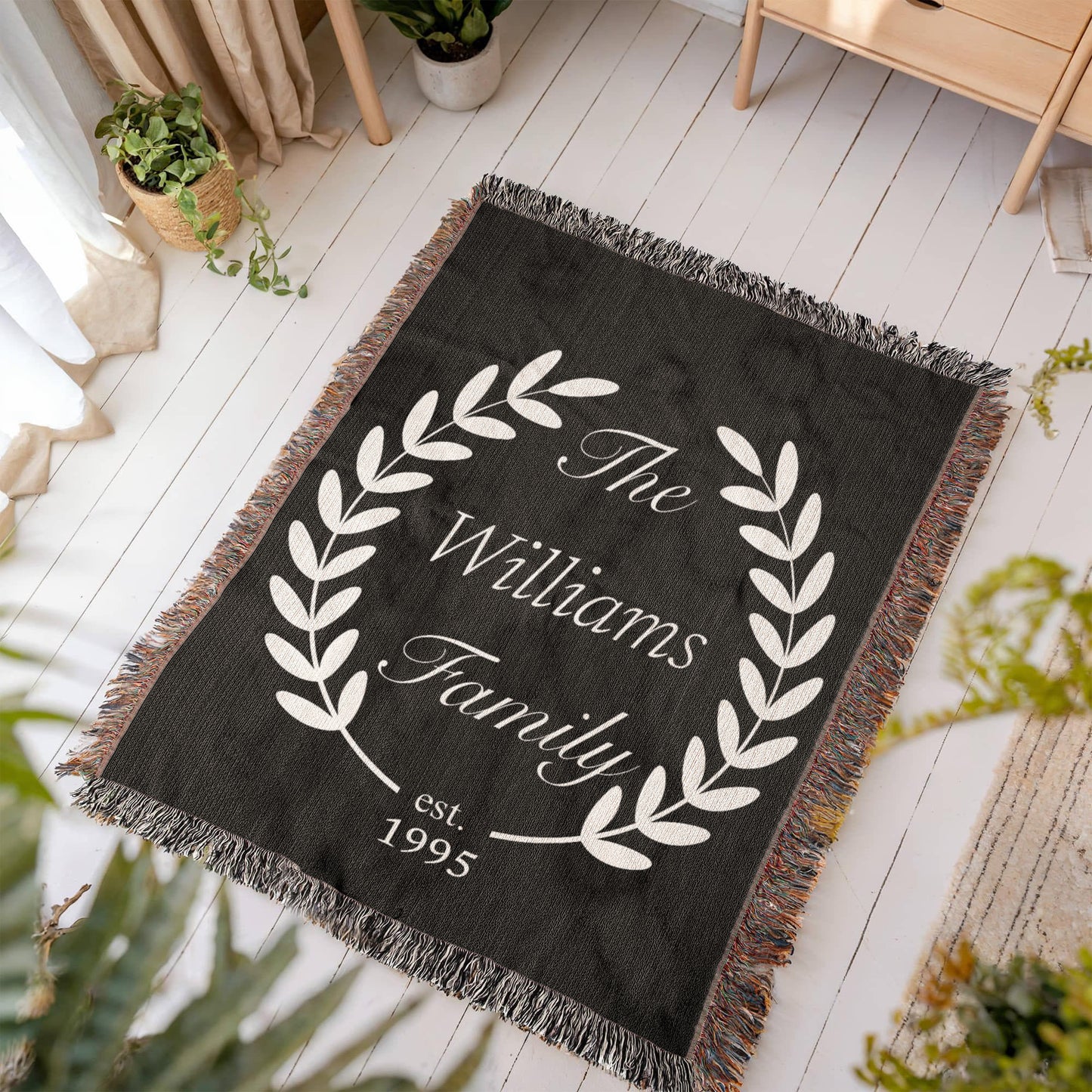 The Family - Established - Heirloom Woven Blanket (Personalized)