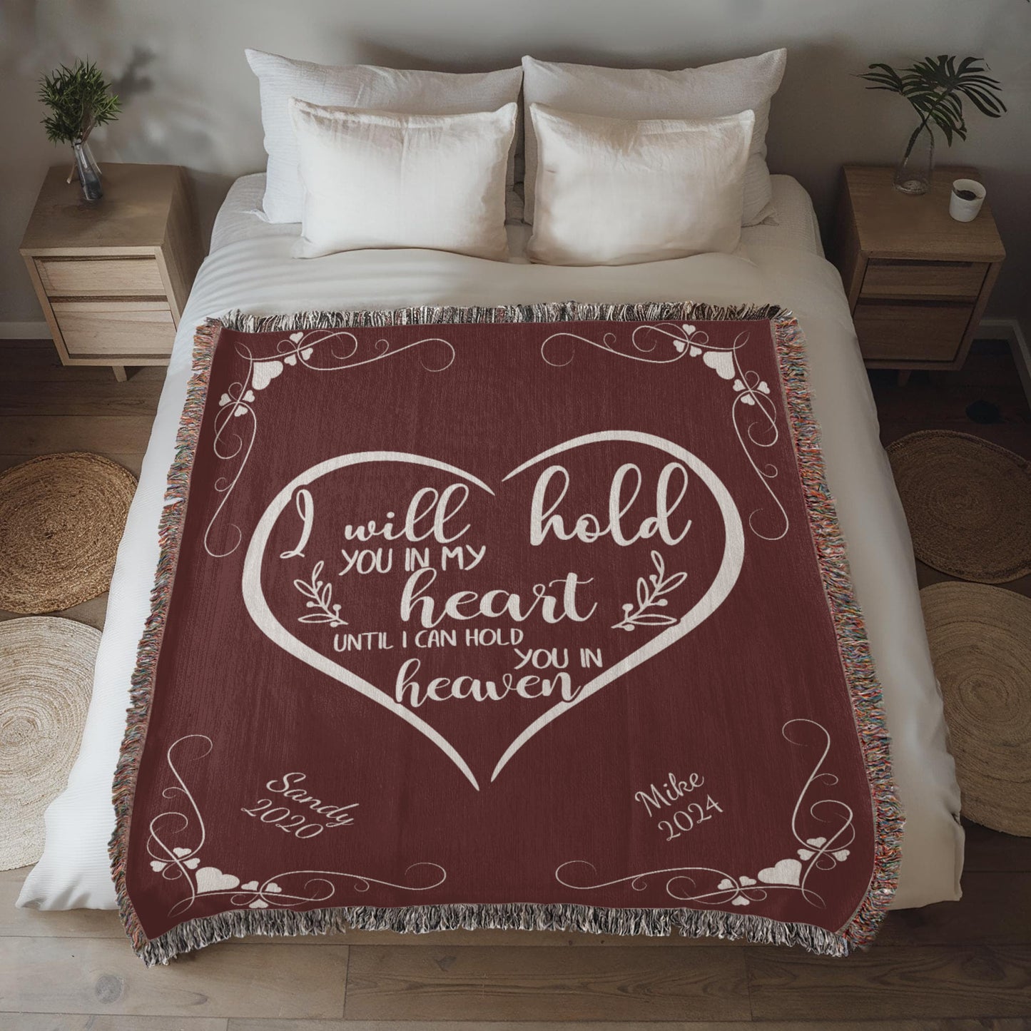 I Will Hold You In My Heart - Heirloom Woven Blanket