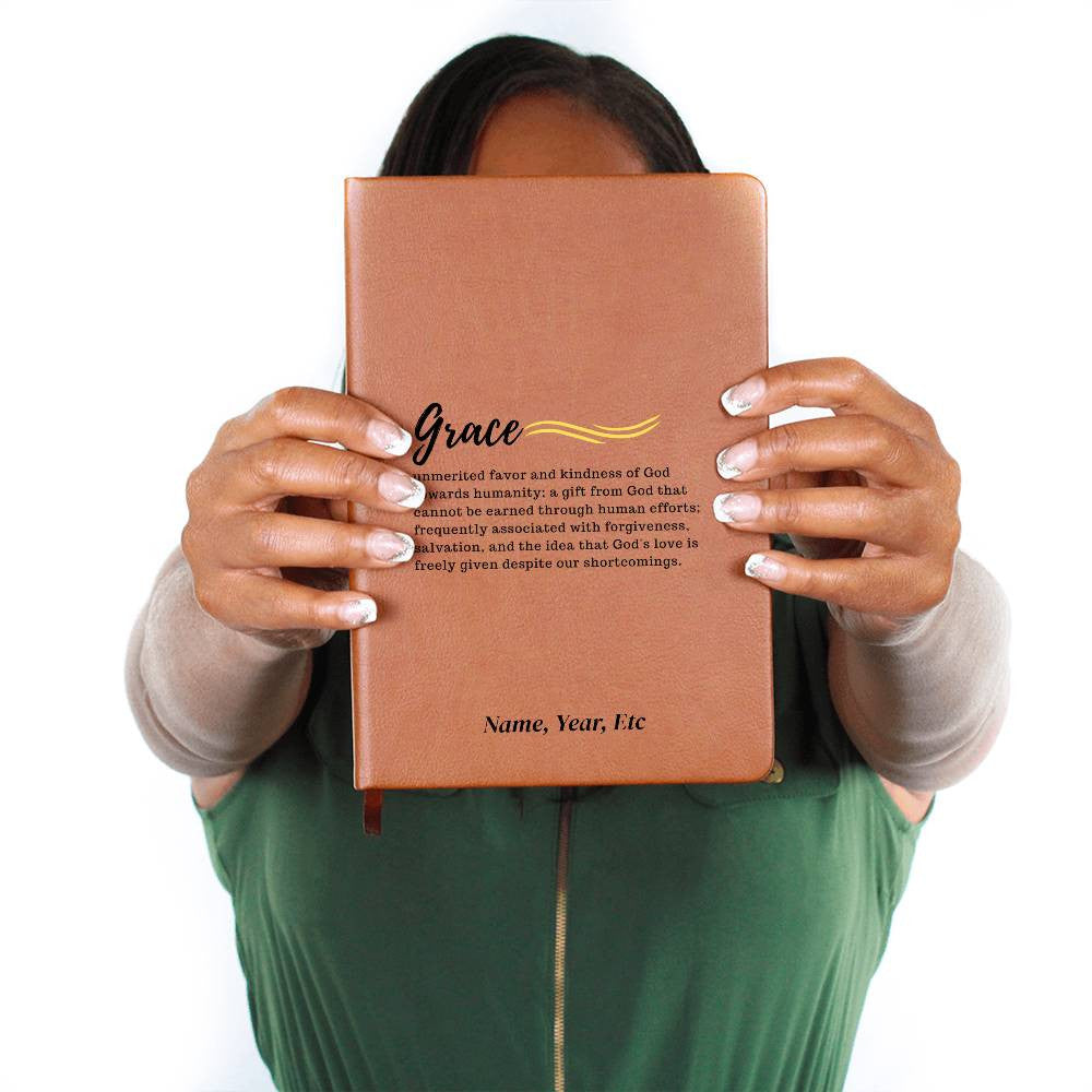 Grace - Graphic Leather Journal