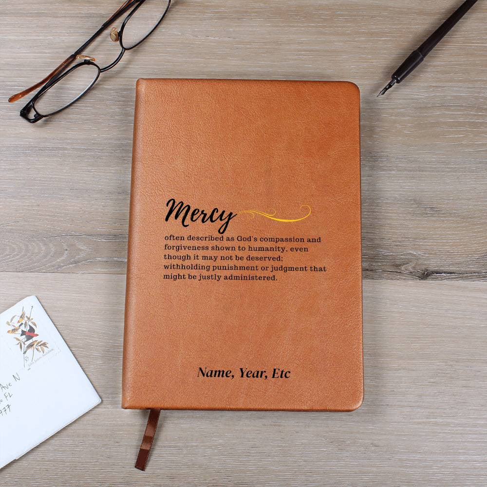 Mercy - Graphic Leather Journal