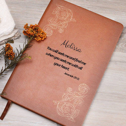 You Will Seek Me - Vegan Leather Journal