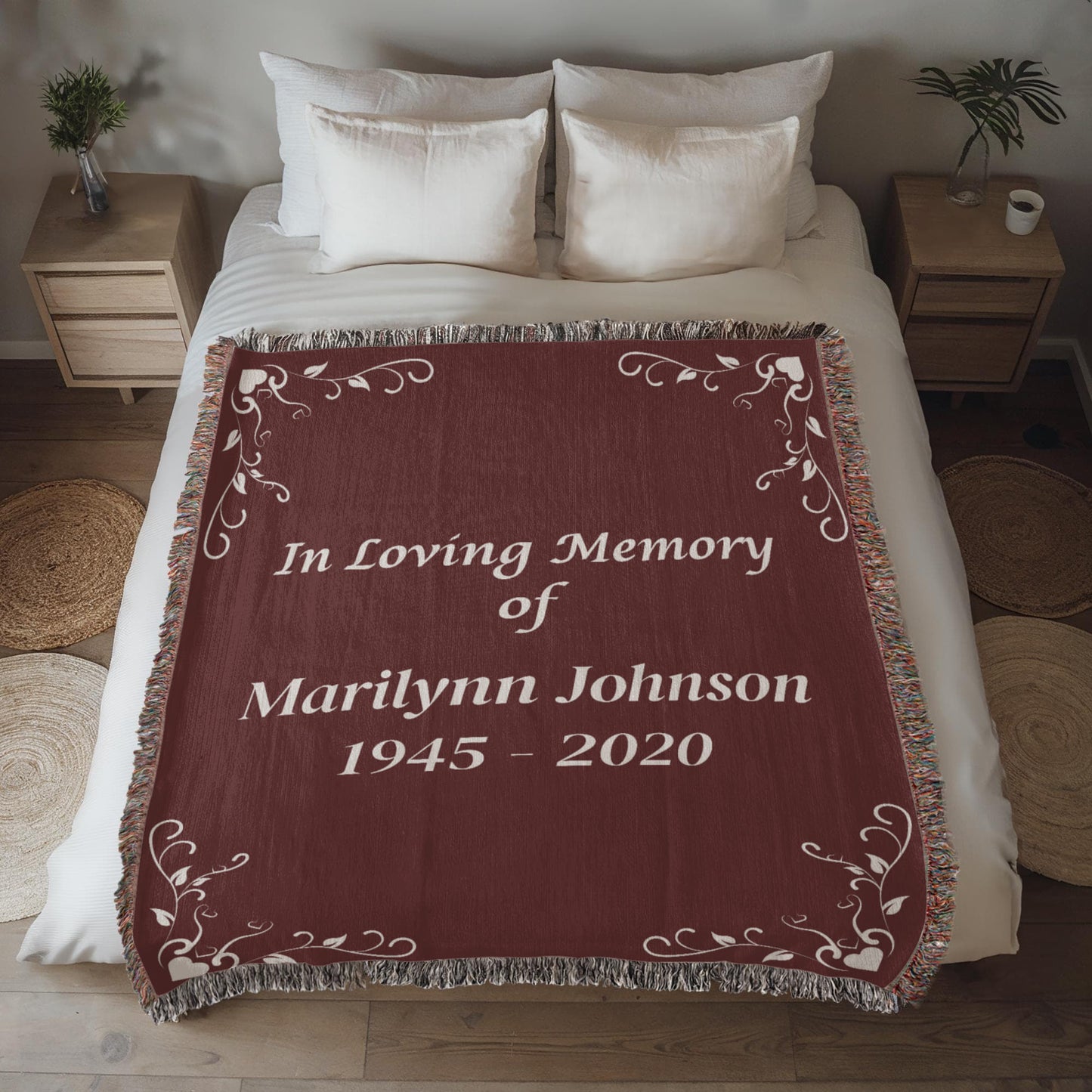 In Loving Memory - Heirloom Woven Blanket (Personalized)