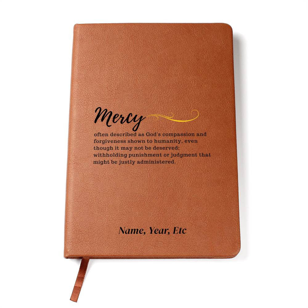 Mercy - Graphic Leather Journal