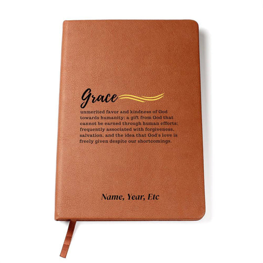 Grace - Graphic Leather Journal