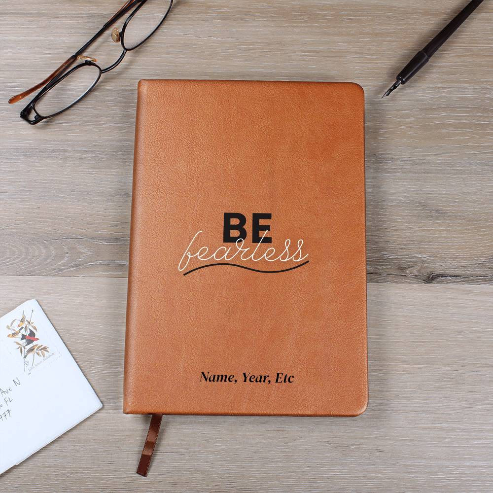 Be Fearless - Graphic Leather Journal