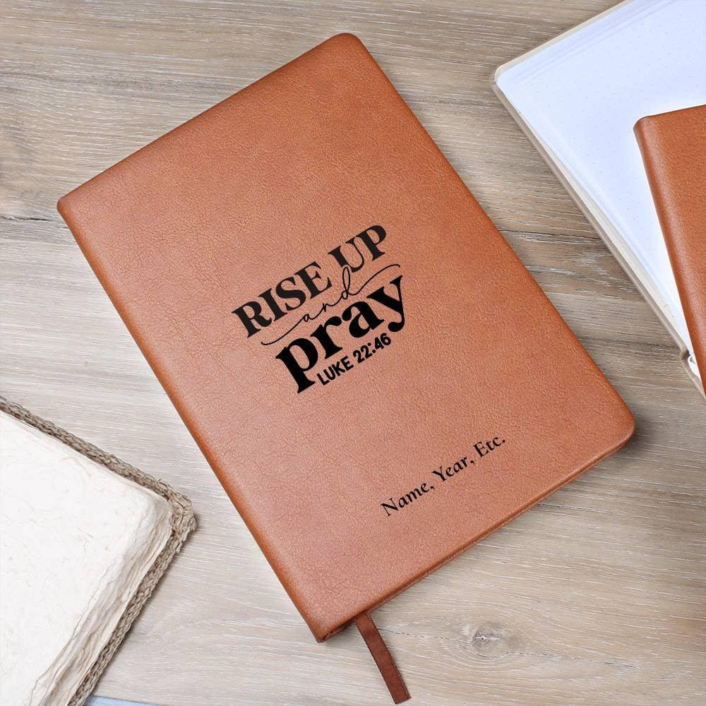 Rise Up and Pray - Graphic Leather Journal