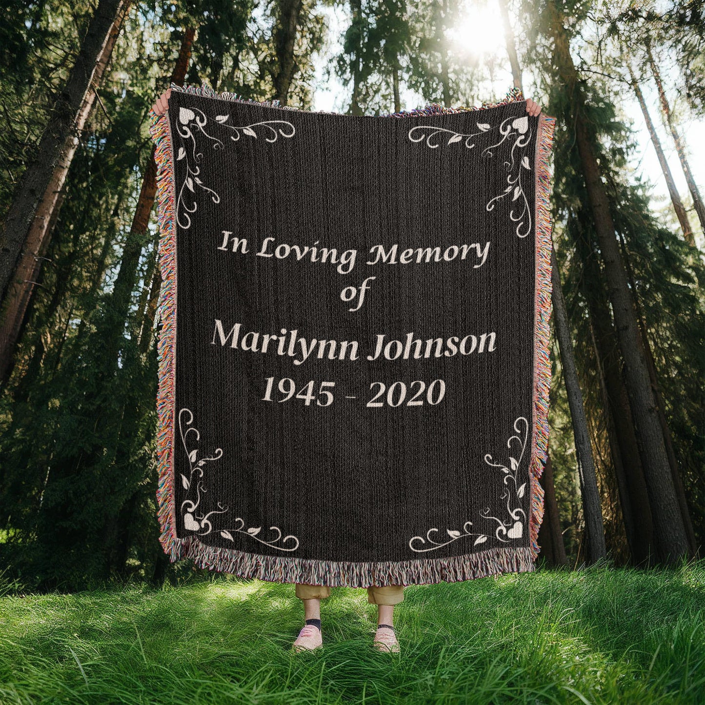 In Loving Memory - Heirloom Woven Blanket (Personalized)