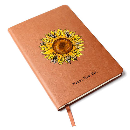 Faith, Love, Joy - Vegan Leather Journal