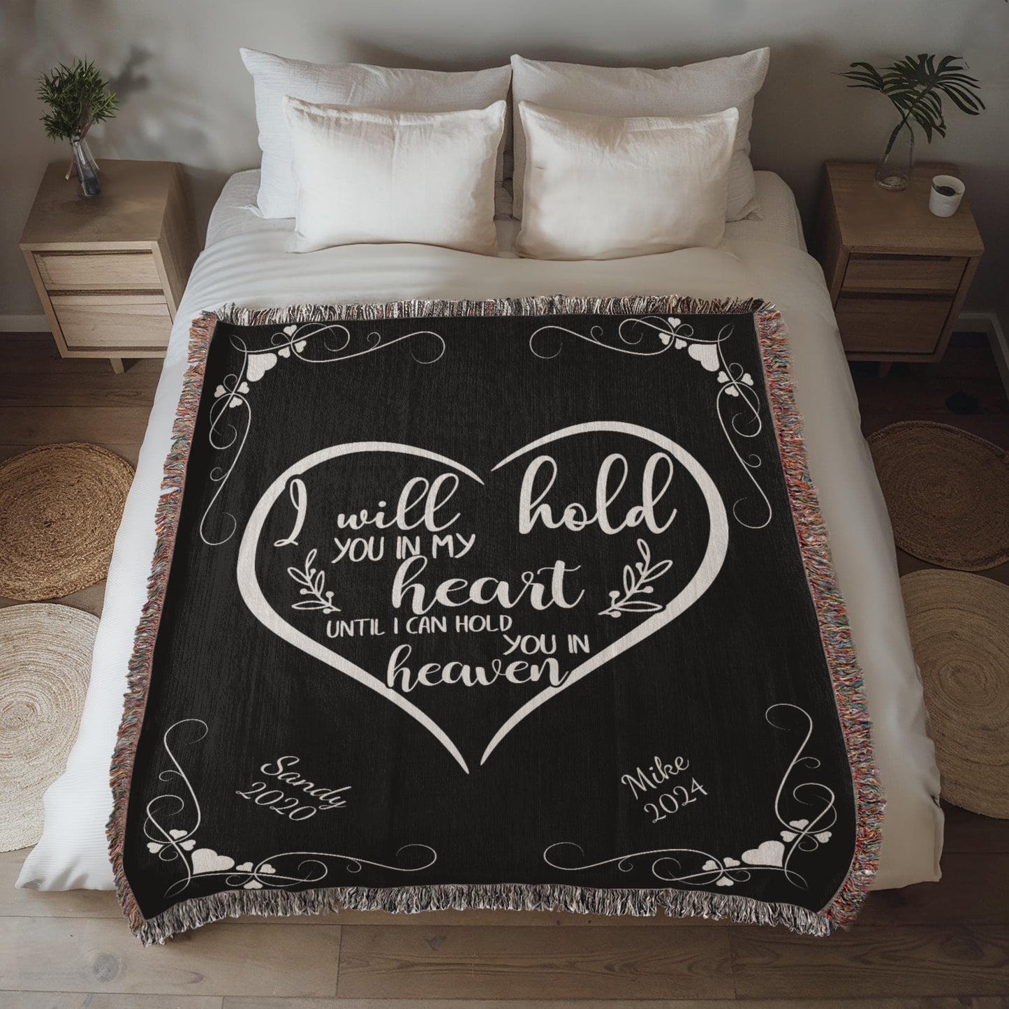 I Will Hold You In My Heart - Heirloom Woven Blanket