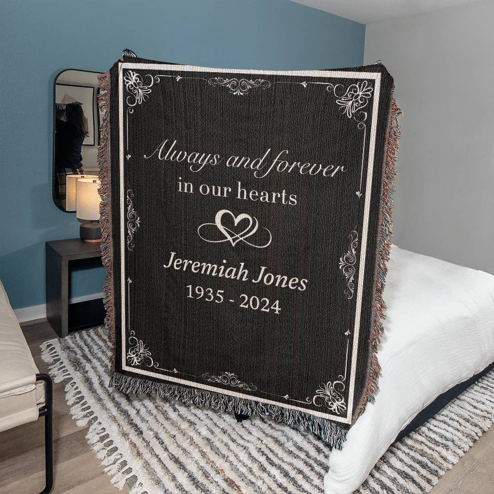 Always and Forever - Heirloom Woven Blanket (Personalized)