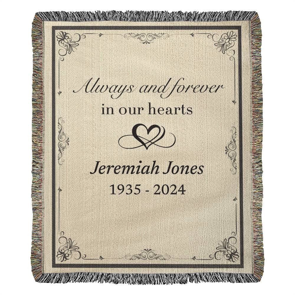 Always and Forever - Heirloom Woven Blanket (Personalized)