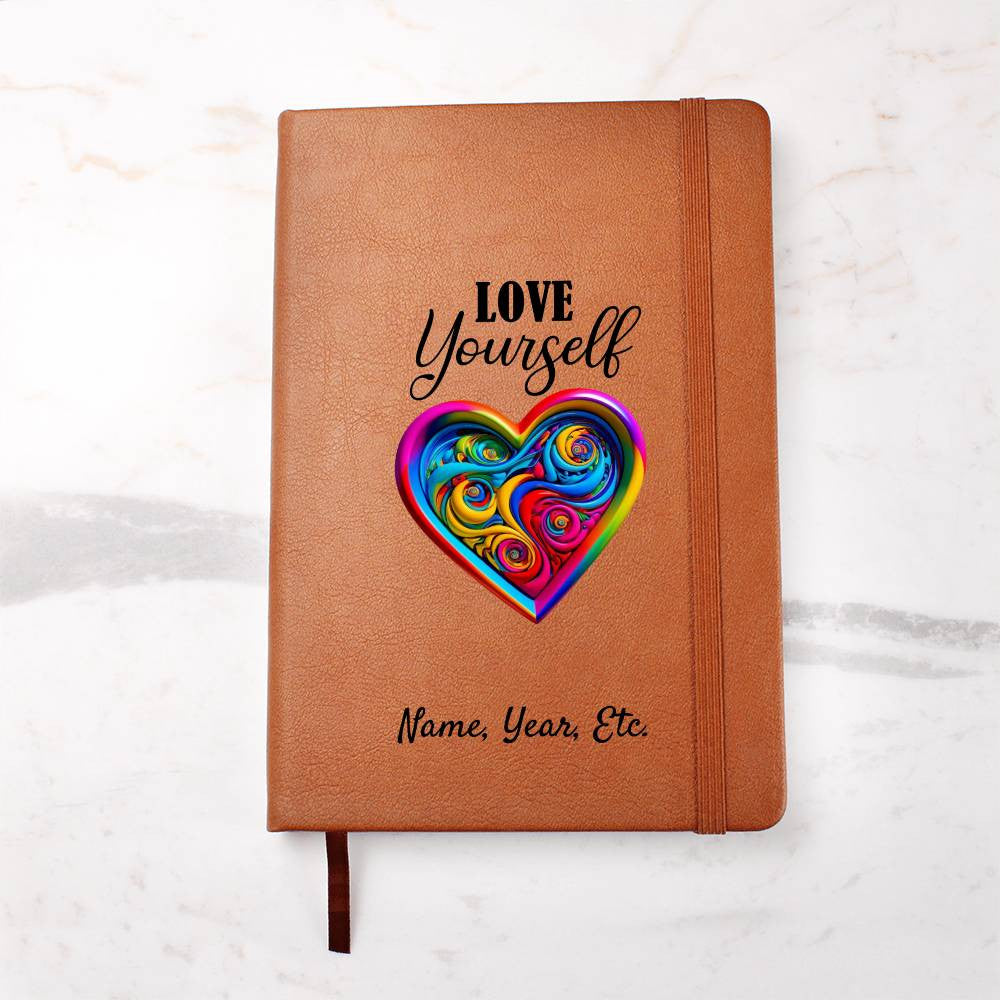 Love Yourself - Graphic Leather Journal