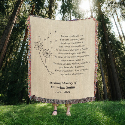 I Never Really Left You - Heirloom Woven Blanket