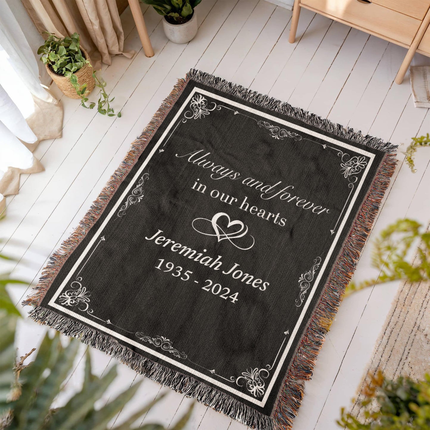 Always and Forever - Heirloom Woven Blanket (Personalized)