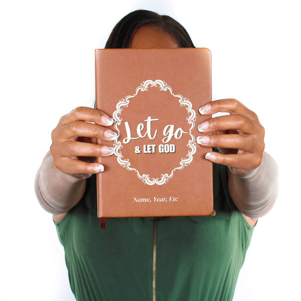 Let Go & Let God - Graphic Leather Journal