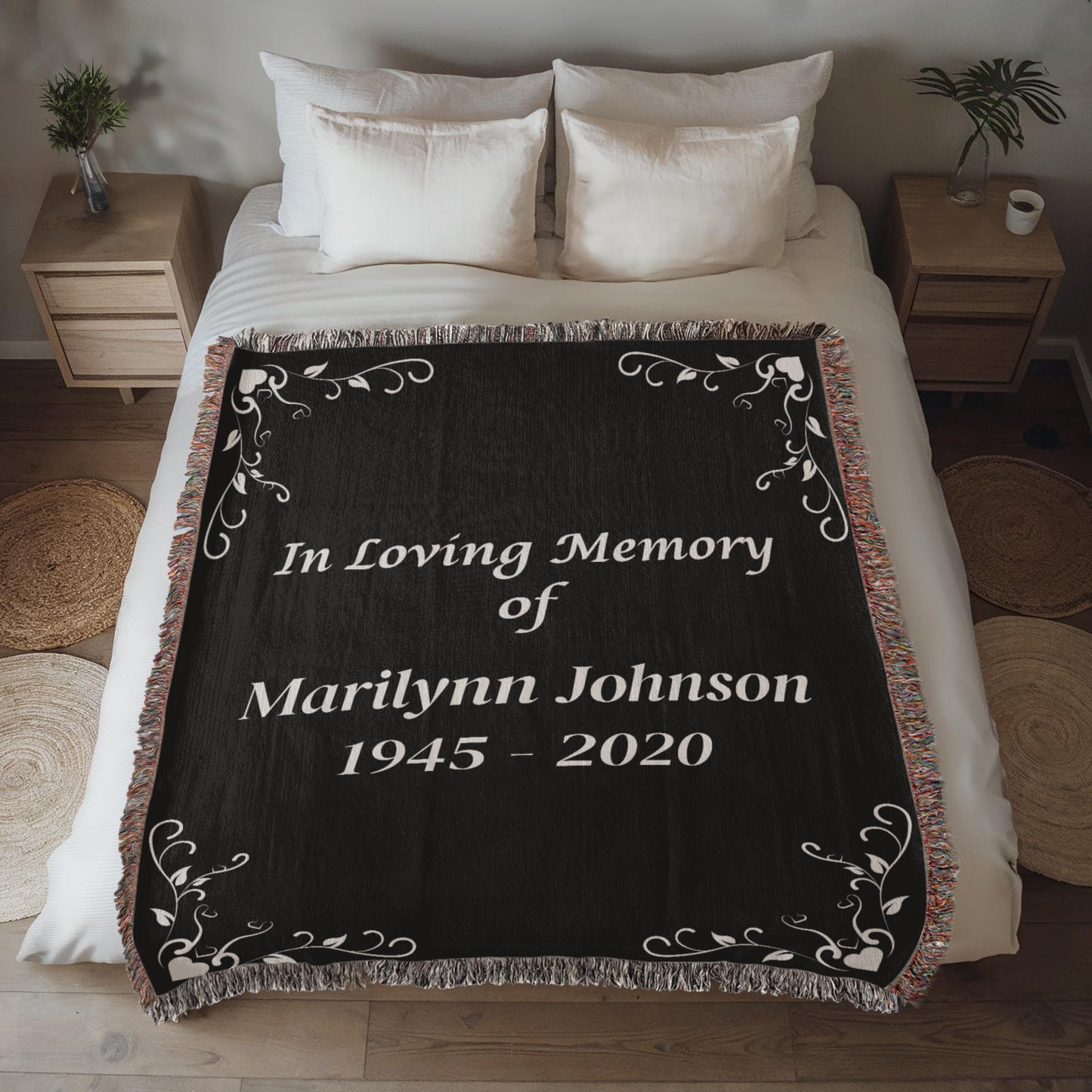 In Loving Memory - Heirloom Woven Blanket (Personalized)