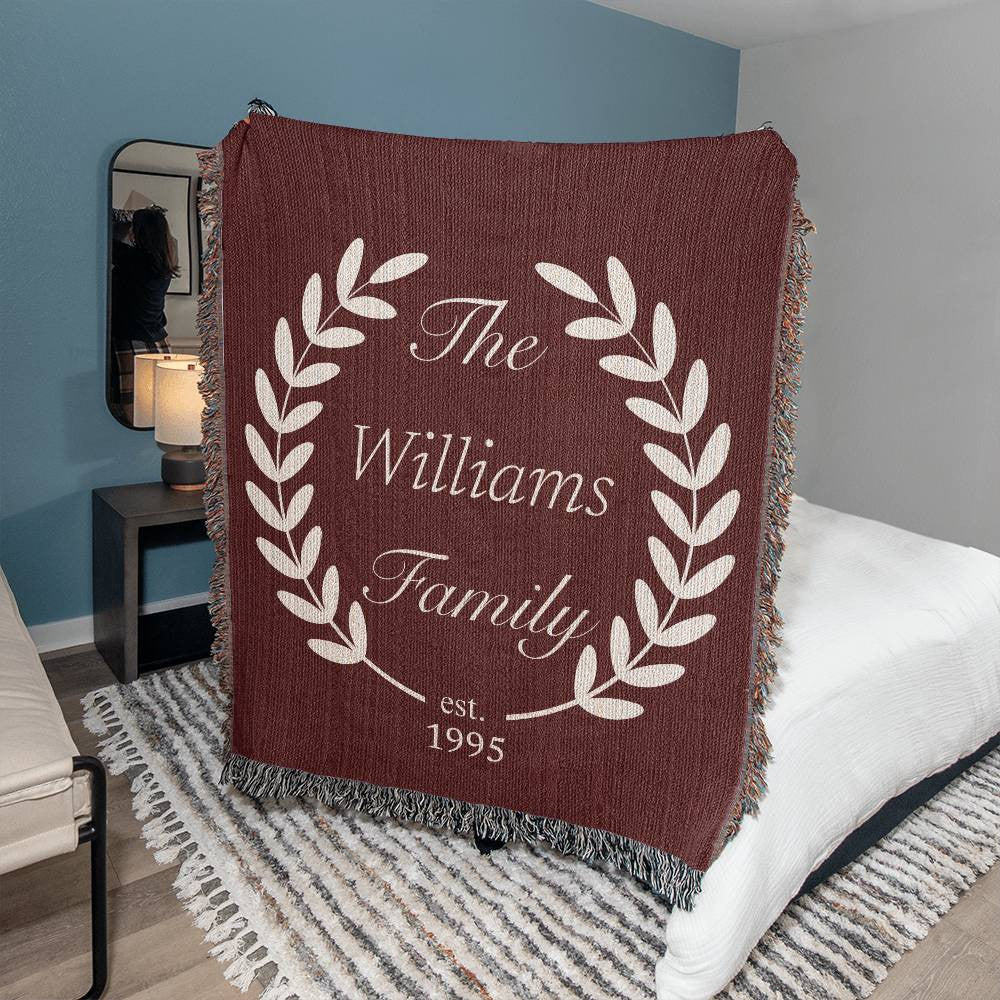 The Family - Established - Heirloom Woven Blanket (Personalized)