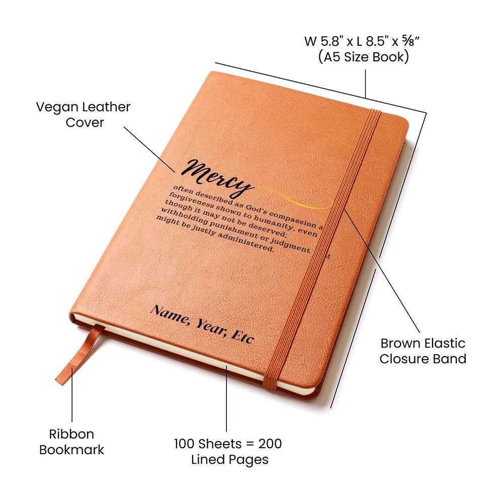 Mercy - Graphic Leather Journal