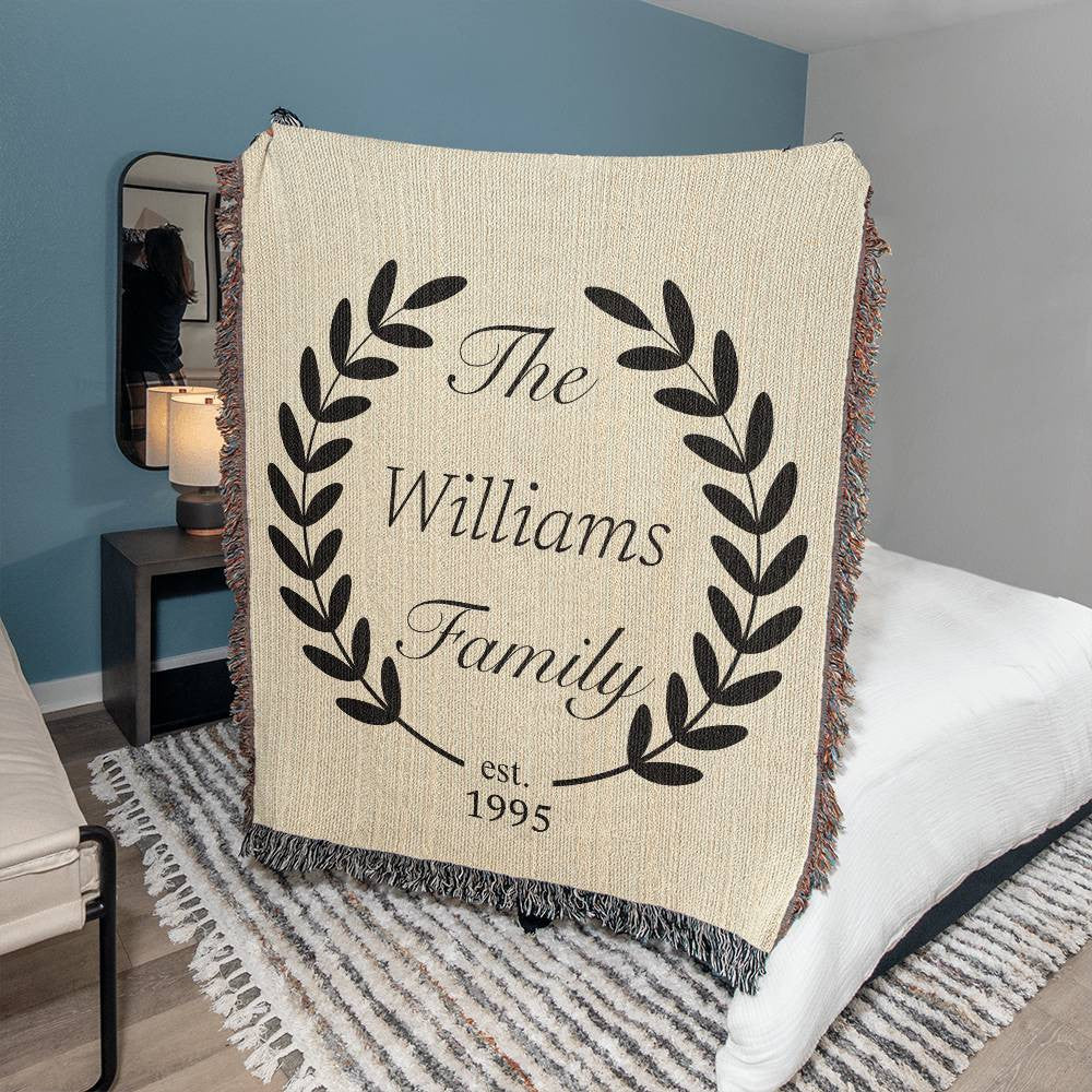 The Family - Established - Heirloom Woven Blanket (Personalized)