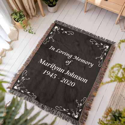 In Loving Memory - Heirloom Woven Blanket