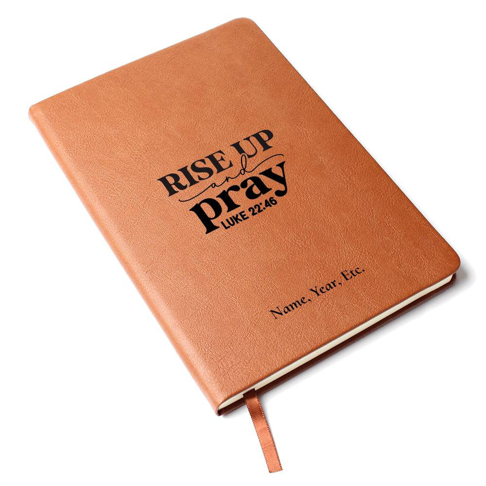 Rise Up and Pray - Graphic Leather Journal