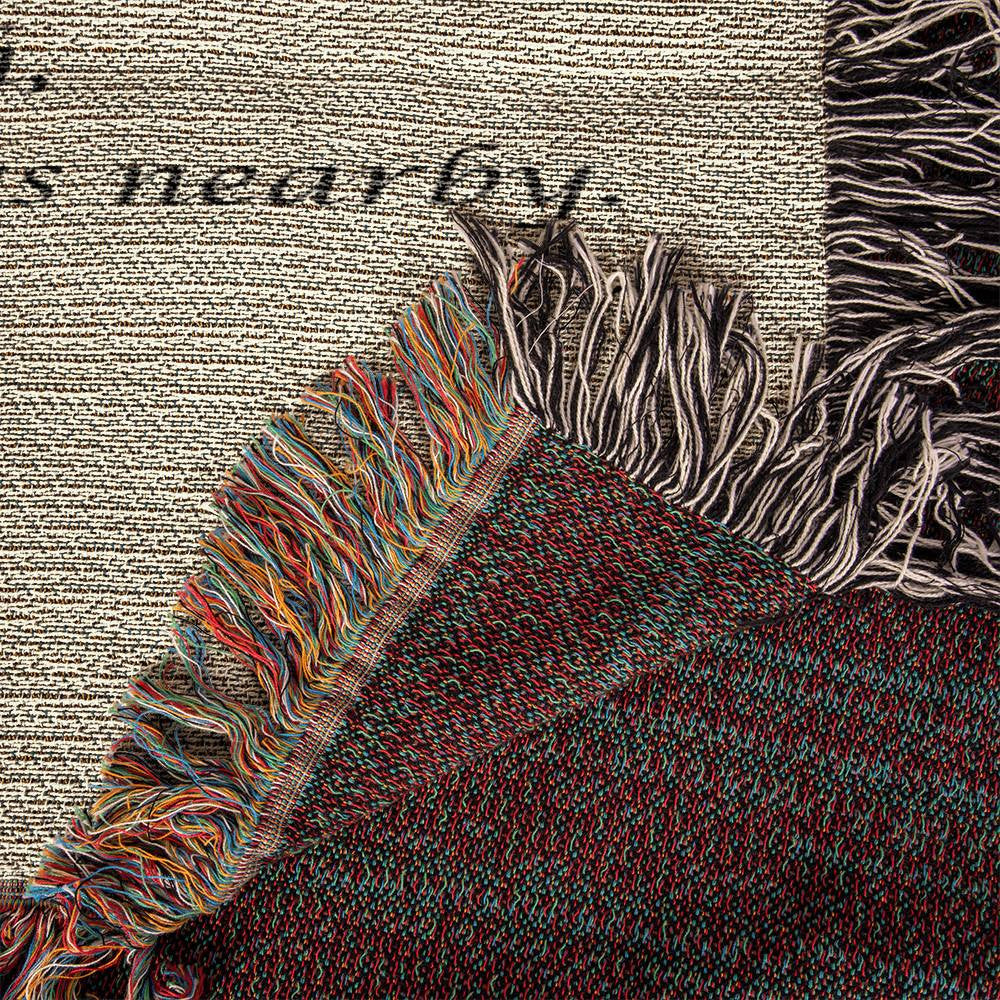 Though I've Gone Beyond The Skies  - Heirloom Woven Blanket