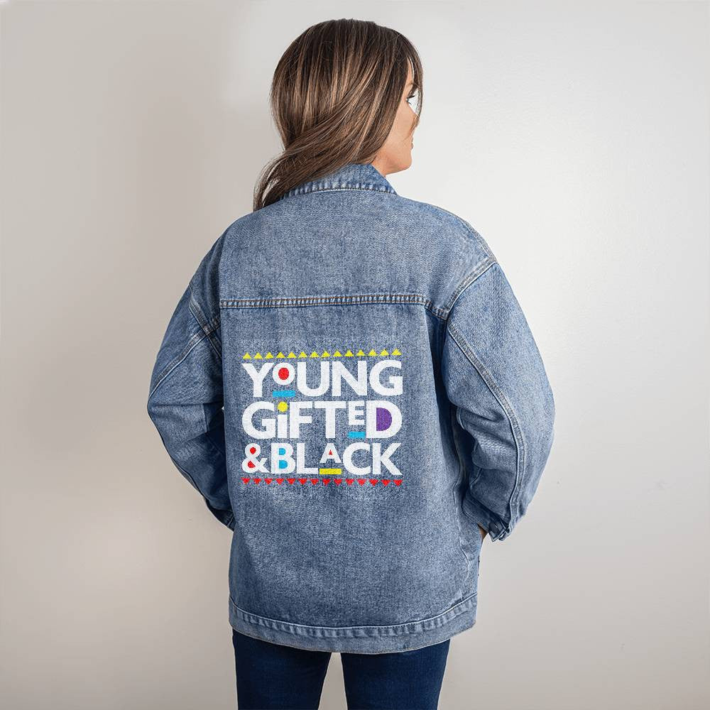 Young Gifted & Black - Oversized Women's Denim Jacket