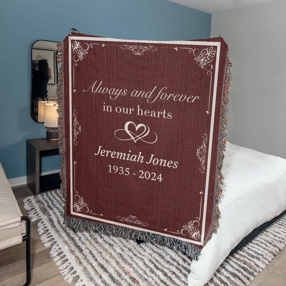 Always and Forever - Heirloom Woven Blanket (Personalized)