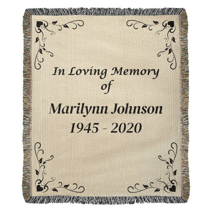 In Loving Memory - Heirloom Woven Blanket