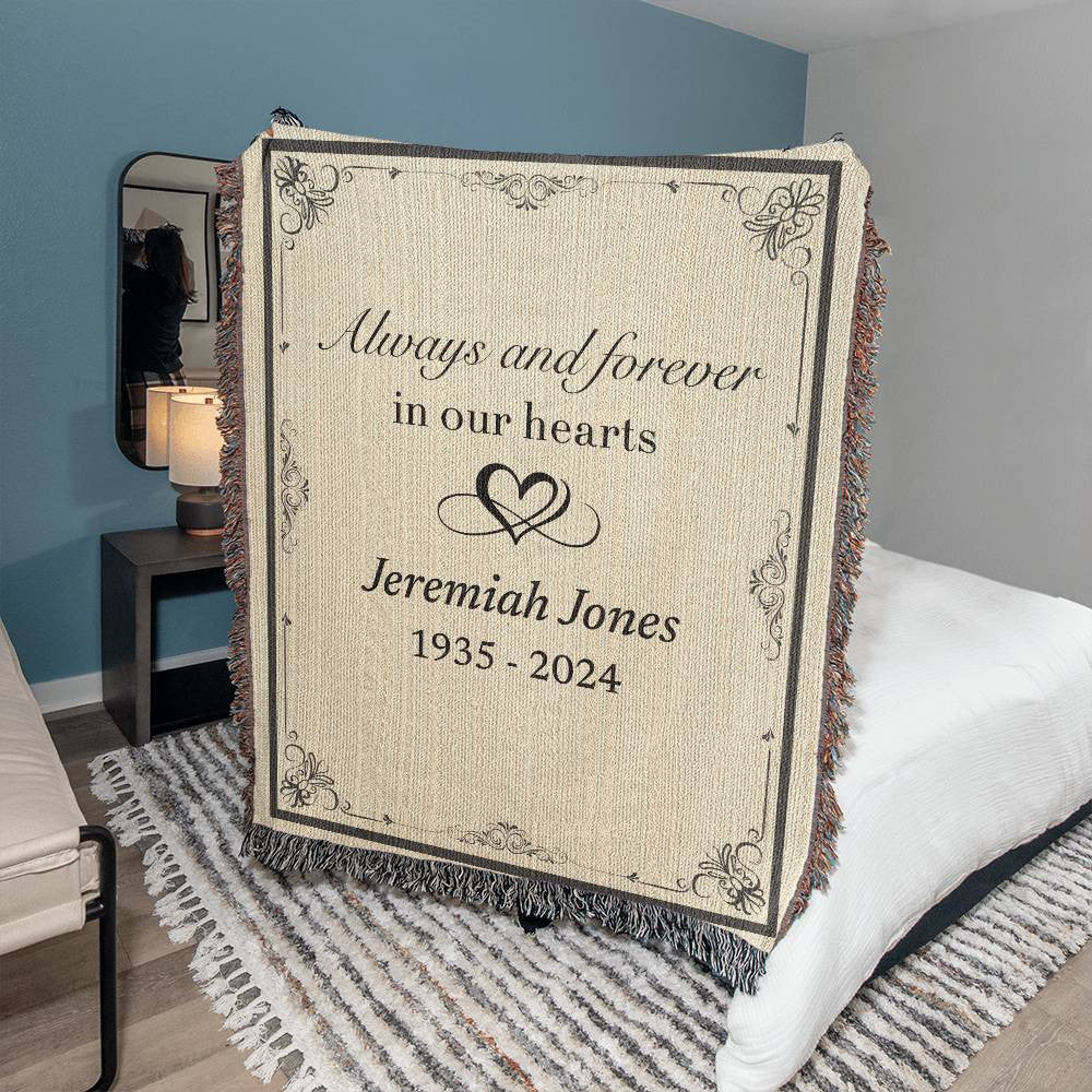 Always and Forever - Heirloom Woven Blanket (Personalized)