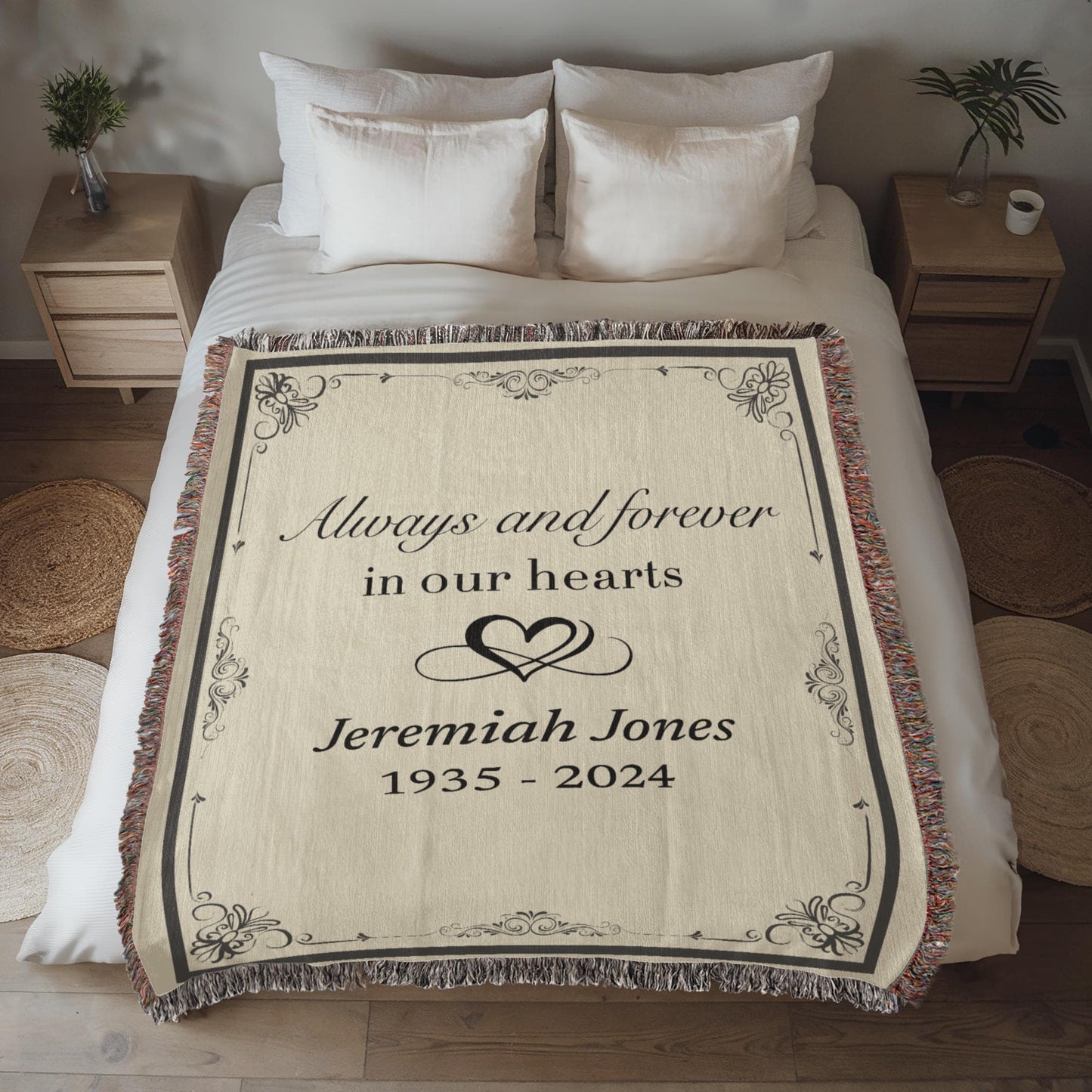 Always and Forever - Heirloom Woven Blanket (Personalized)