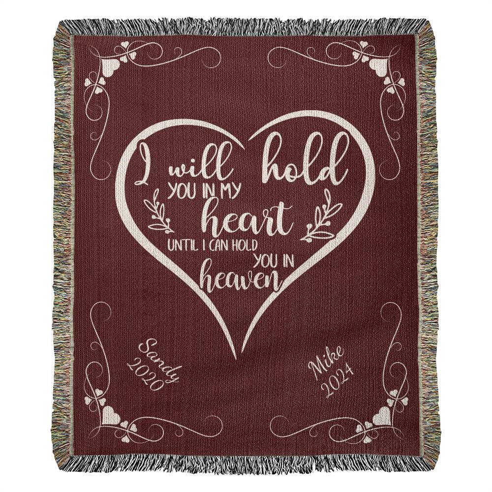 I Will Hold You In My Heart - Heirloom Woven Blanket