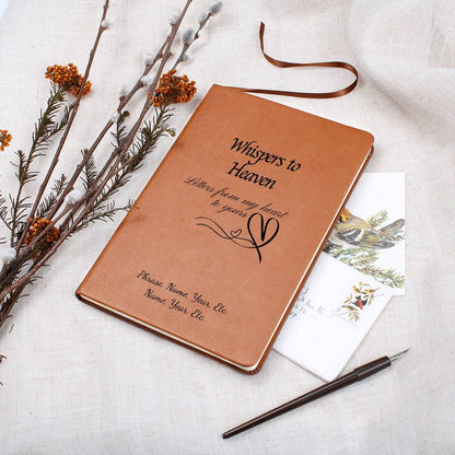 Whispers to Heaven - Vegan Leather Journal