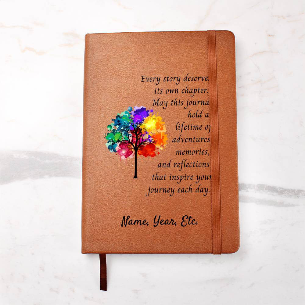 Every story - Graphic Leather Journal