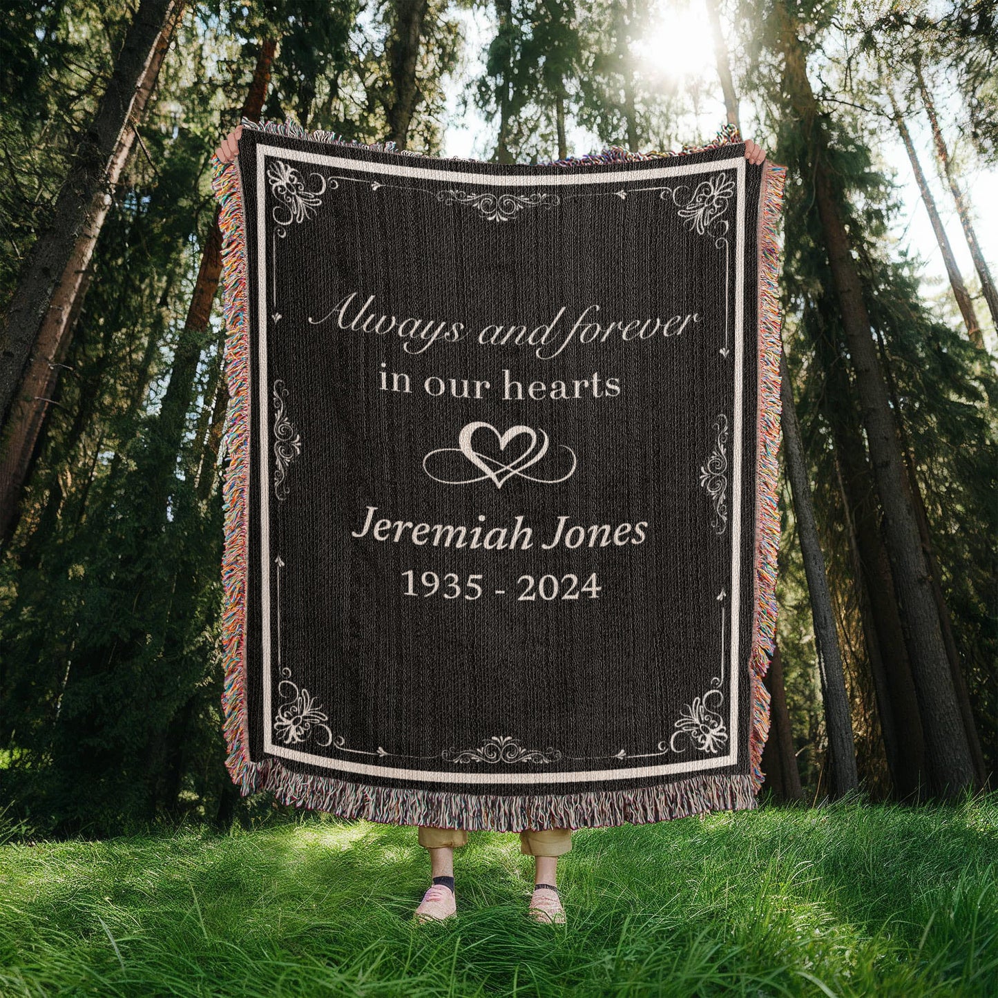 Always and Forever - Heirloom Woven Blanket (Personalized)