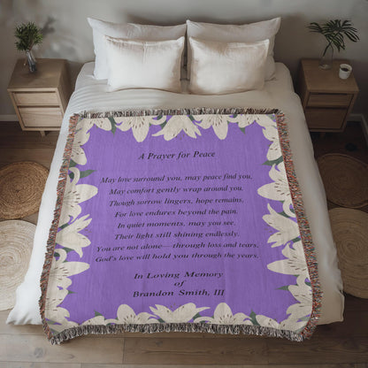 A Prayer for Peace - Heirloom Woven Blanket