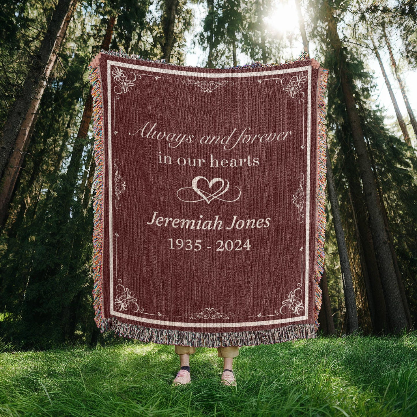 Always and Forever - Heirloom Woven Blanket (Personalized)