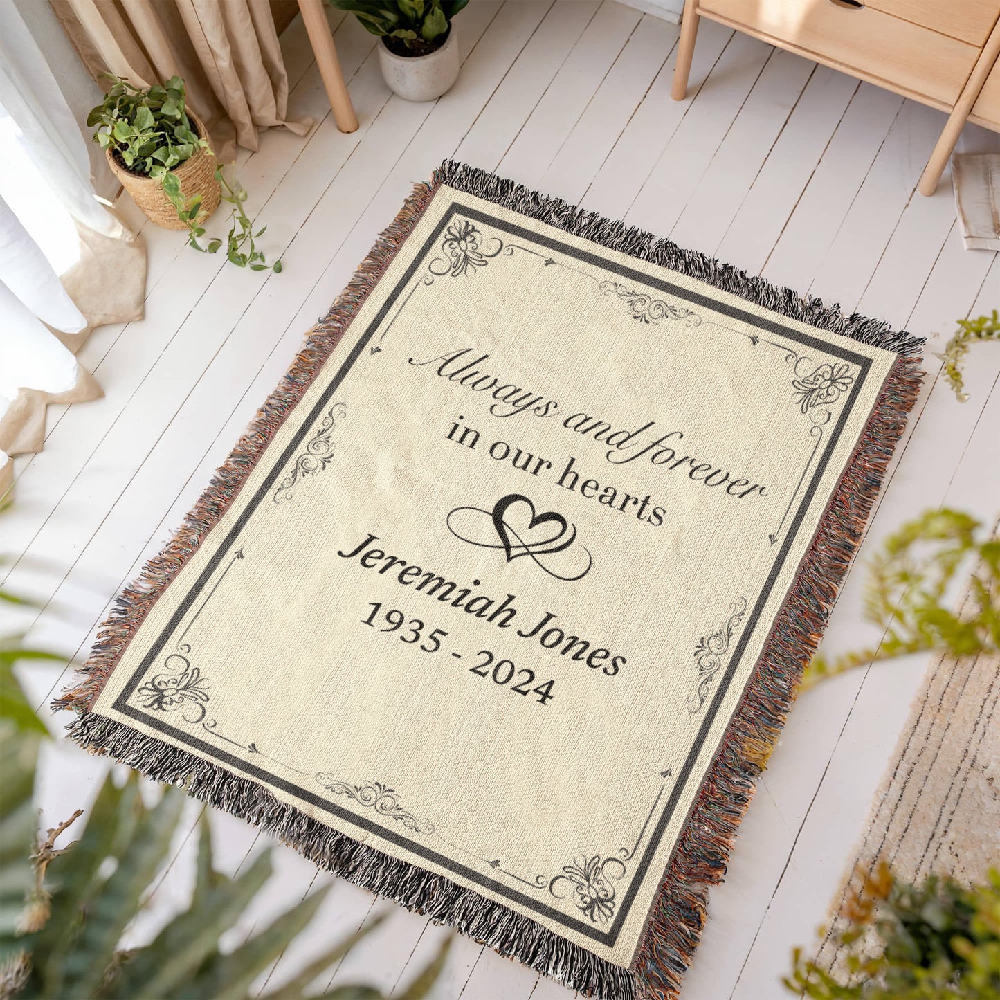 Always and Forever - Heirloom Woven Blanket (Personalized)