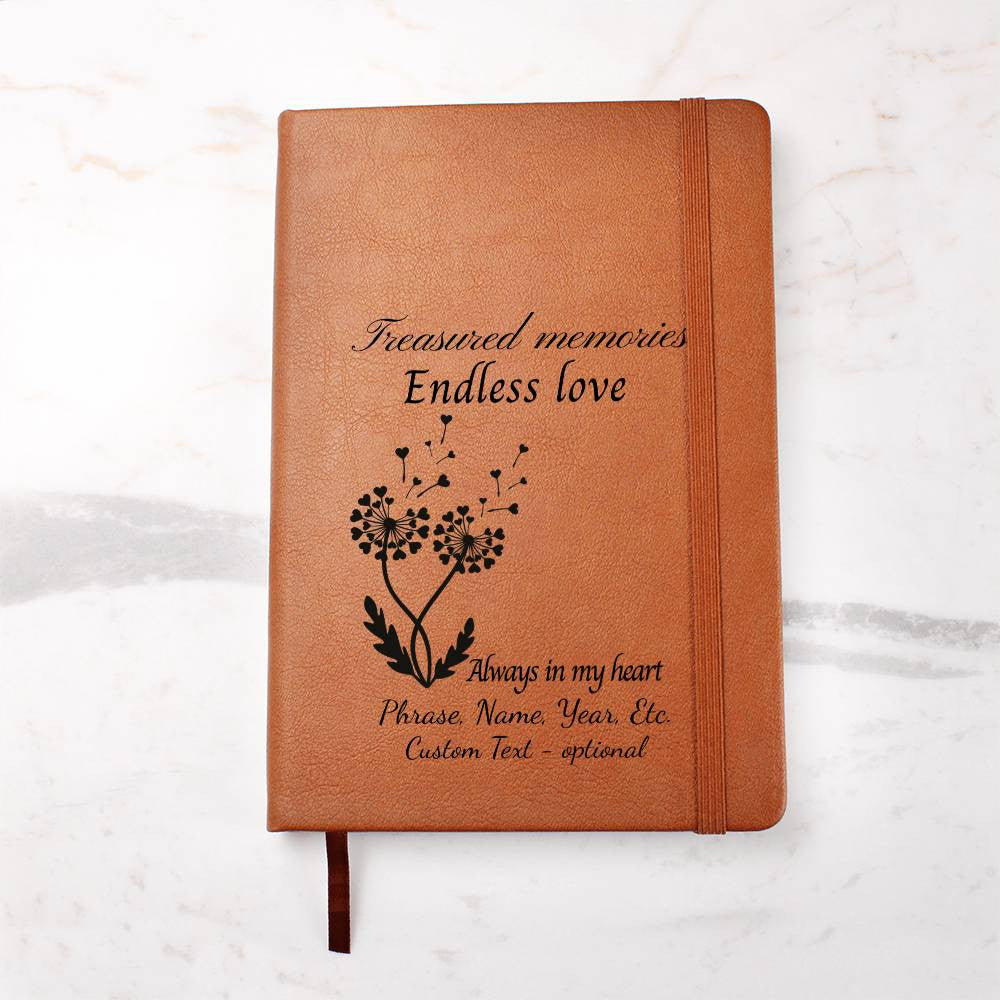 Treasured memories - Graphic Leather Journal