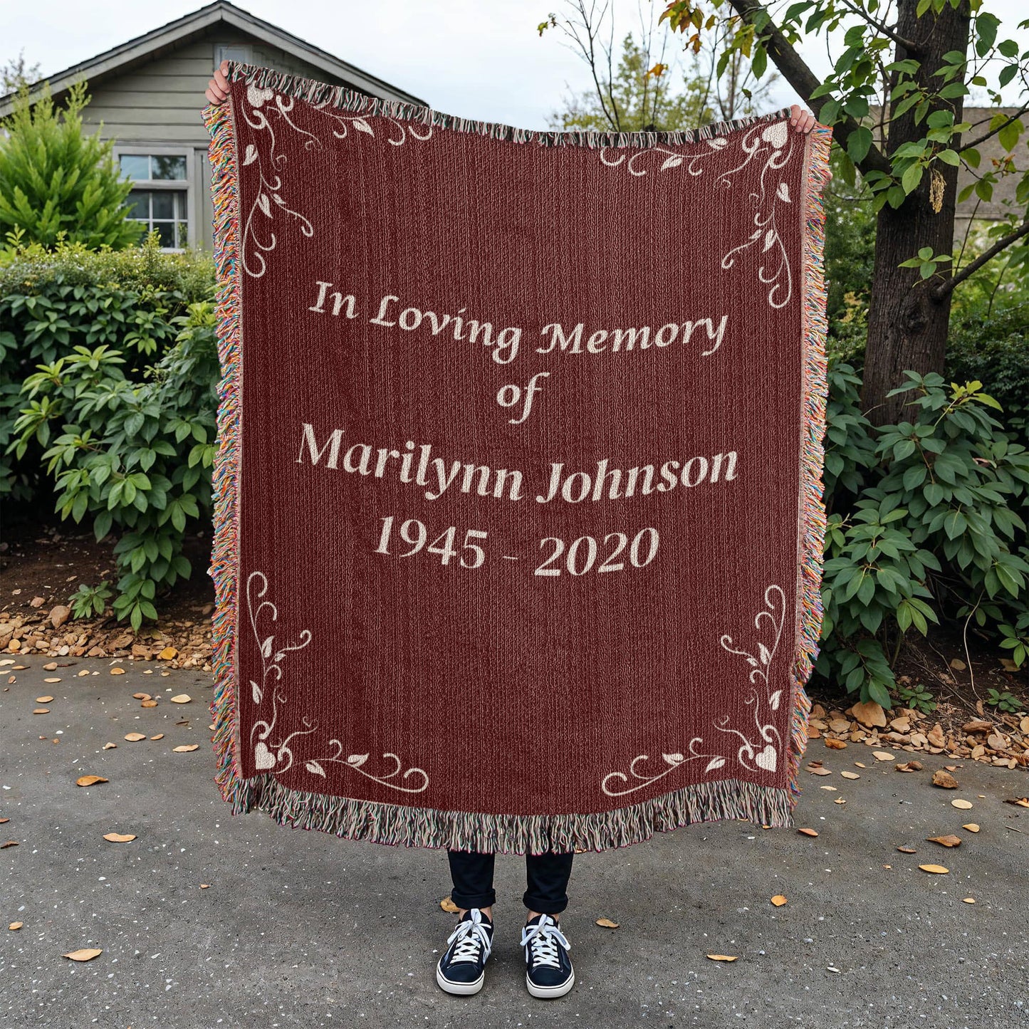 In Loving Memory - Heirloom Woven Blanket (Personalized)