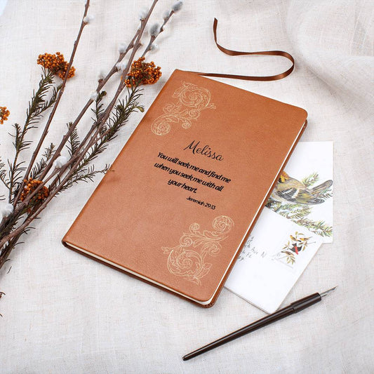 You Will Seek Me - Vegan Leather Journal