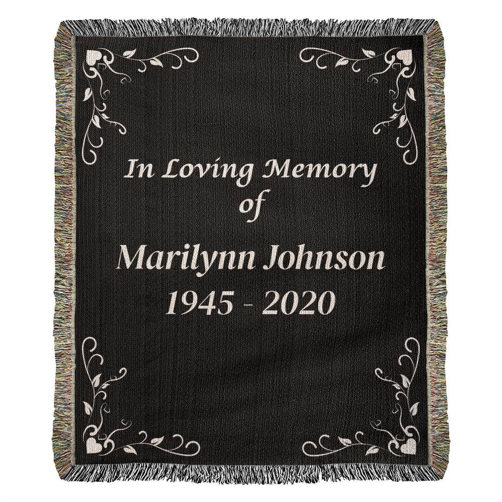 In Loving Memory - Heirloom Woven Blanket (Personalized)