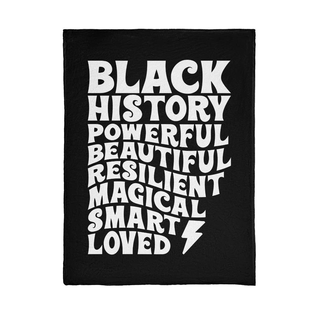 Black History Affirmations - Luxury Mink Fleece Blanket