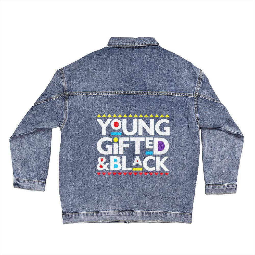 Young Gifted & Black - Oversized Women's Denim Jacket