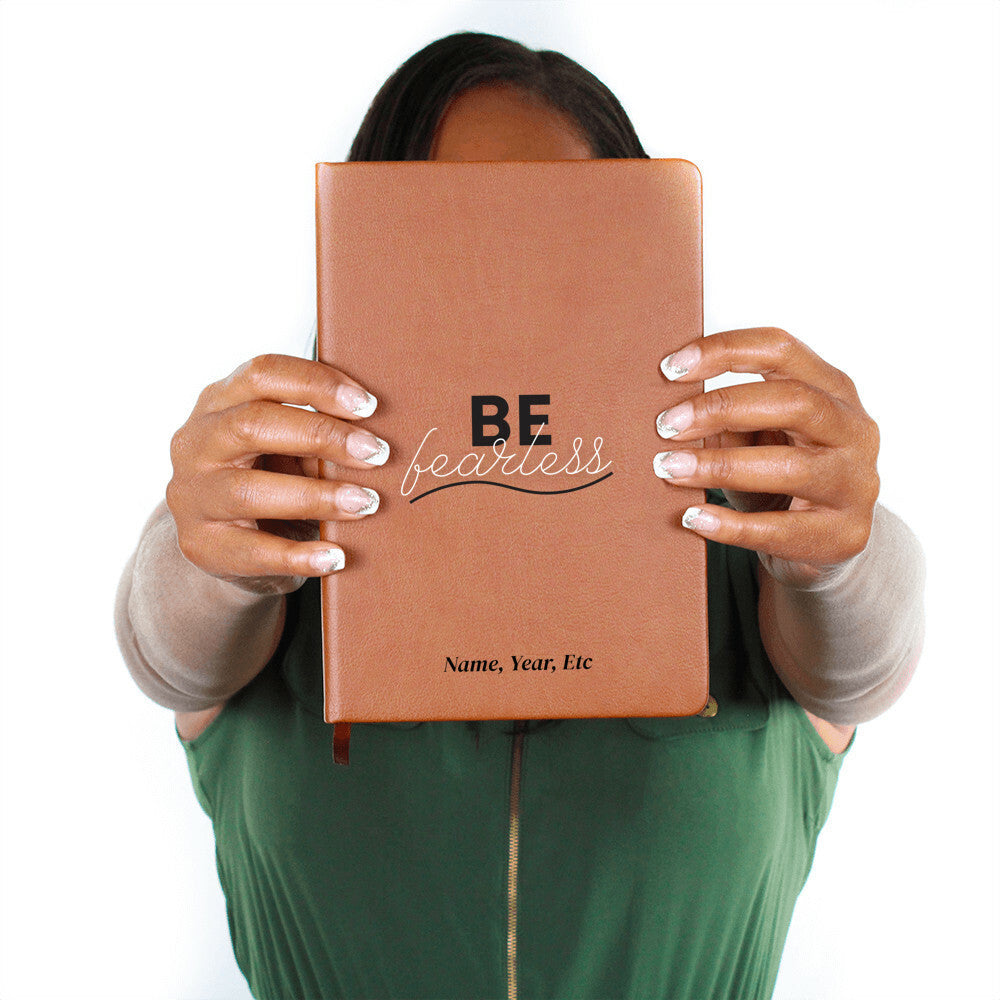 Be Fearless - Graphic Leather Journal