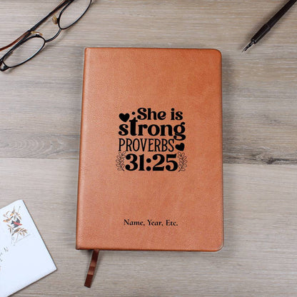 She is Strong - Vegan Leather Journal