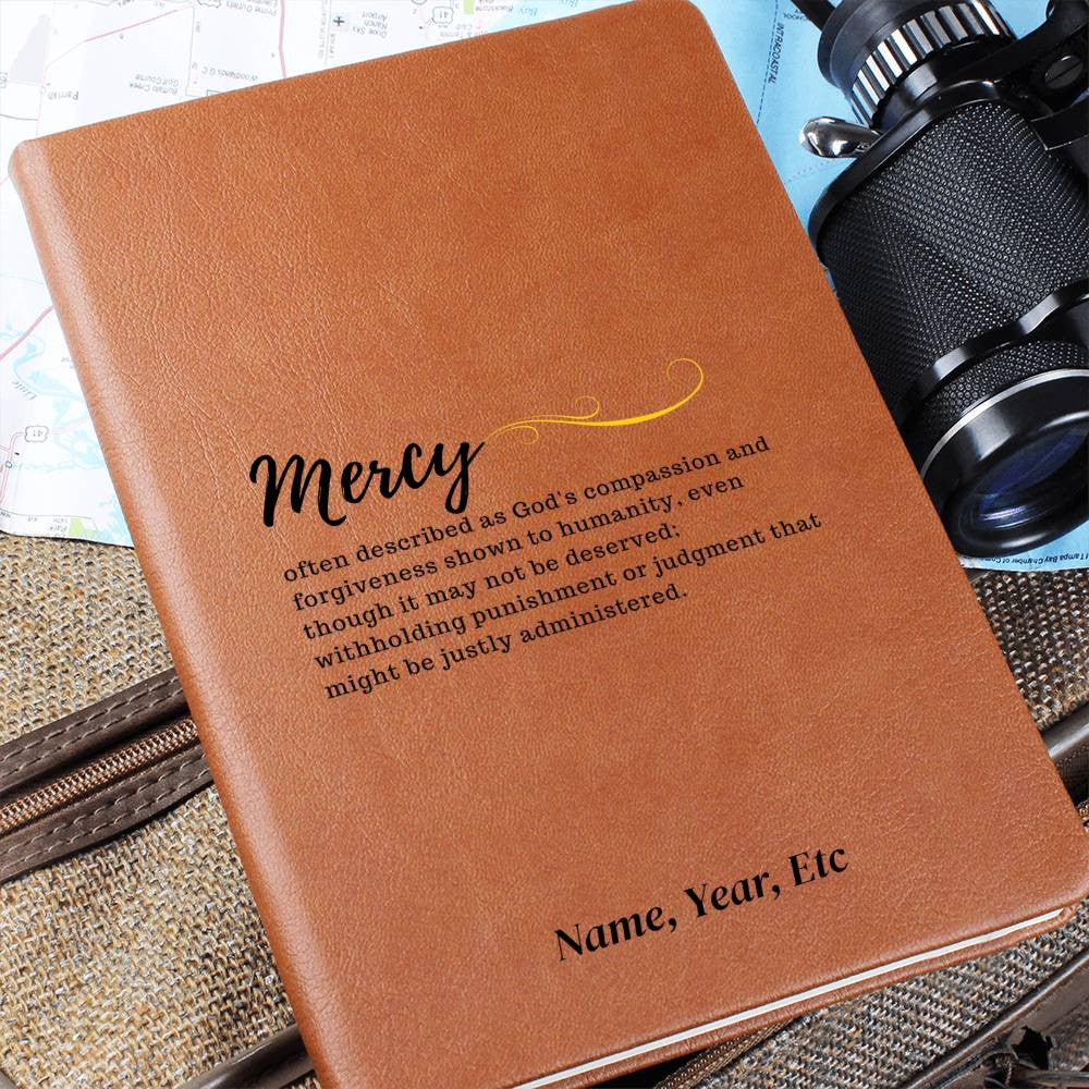 Mercy - Graphic Leather Journal