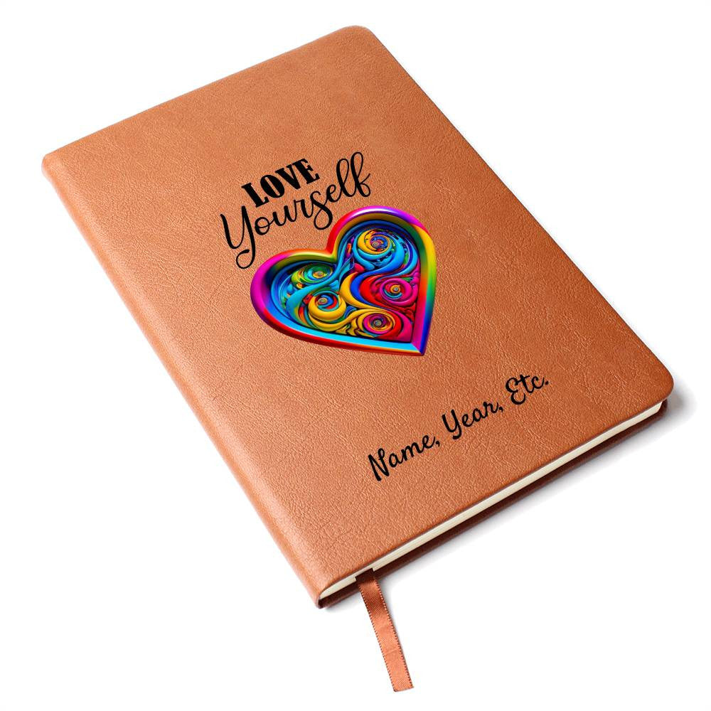 Love Yourself - Graphic Leather Journal