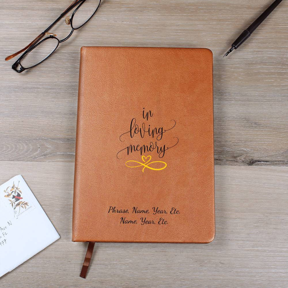 In Loving Memory - Graphic Leather Journal