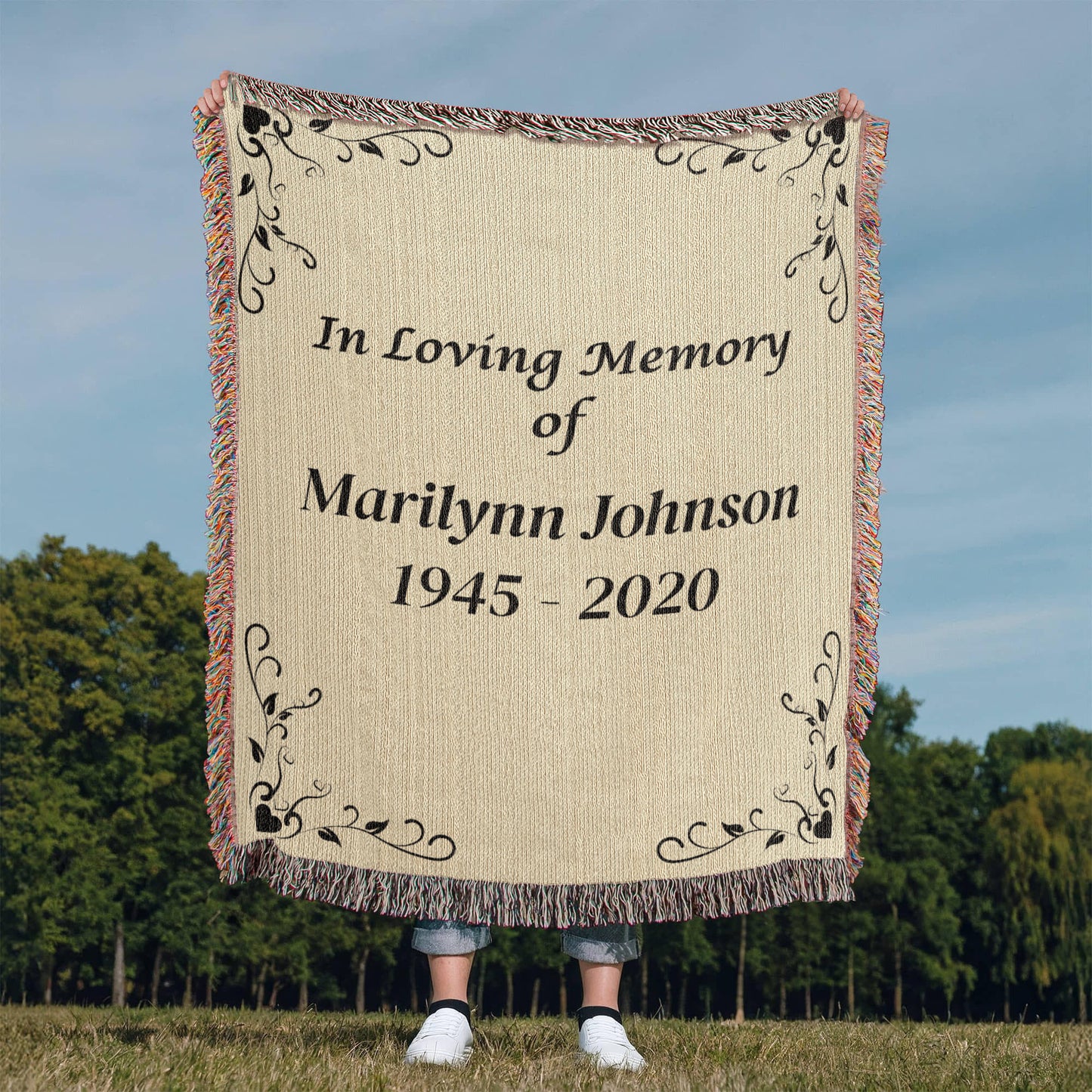 In Loving Memory - Heirloom Woven Blanket (Personalized)